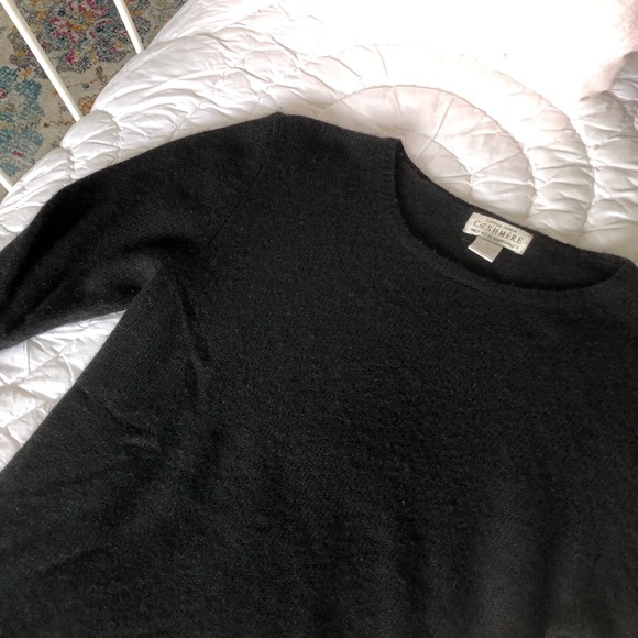 Black cashmere sweater - Picture 5 of 6